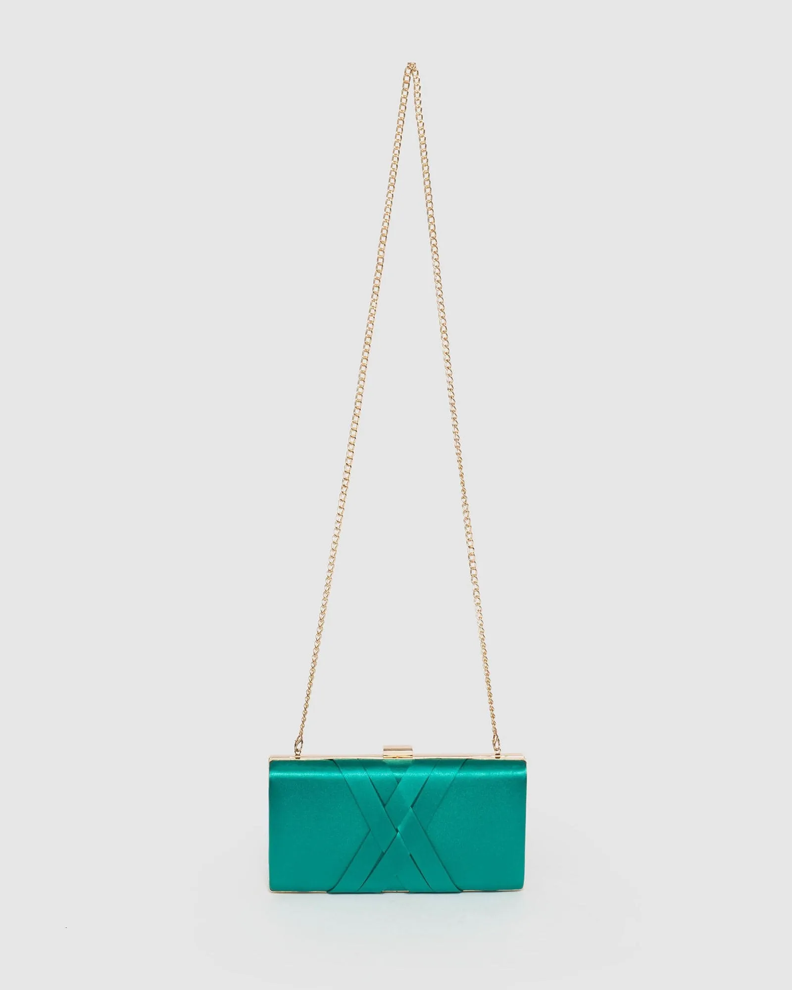 Aqua Melanie Clutch Bag