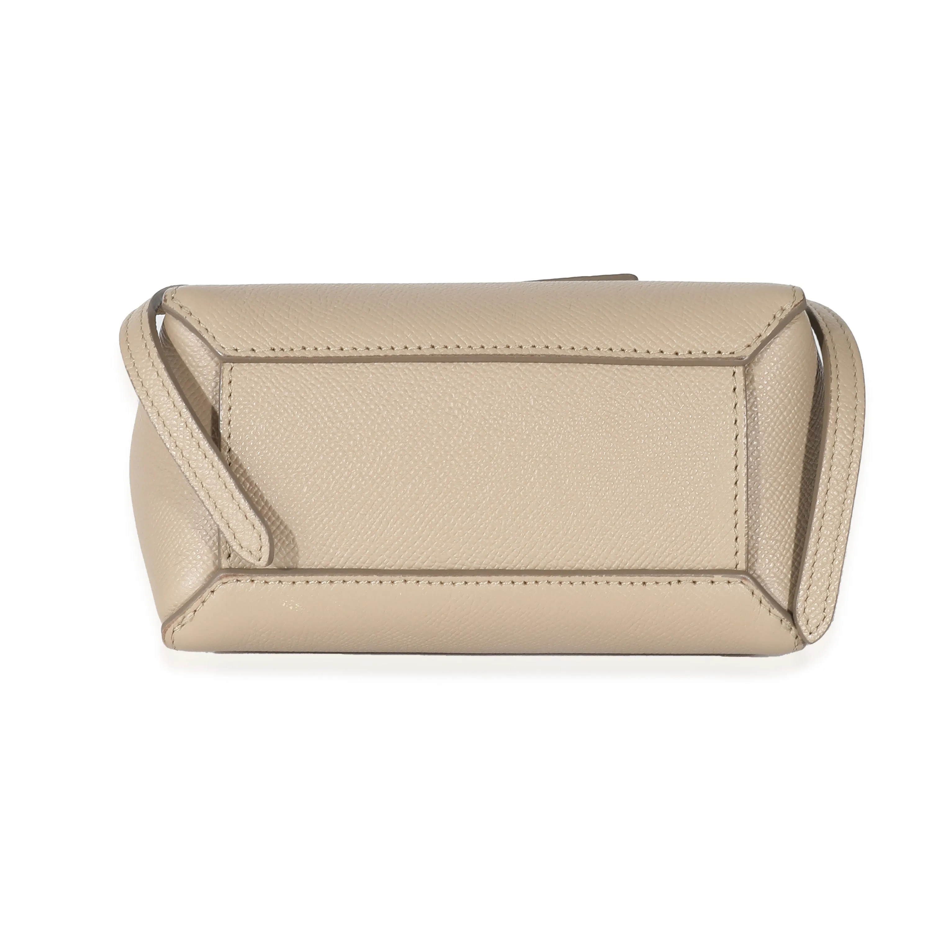 Celine Taupe Grained Calfskin Pico Belt Bag