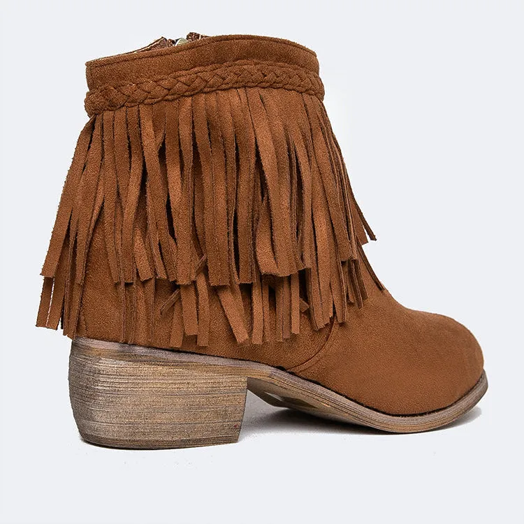 Fringe Ankle Bootie