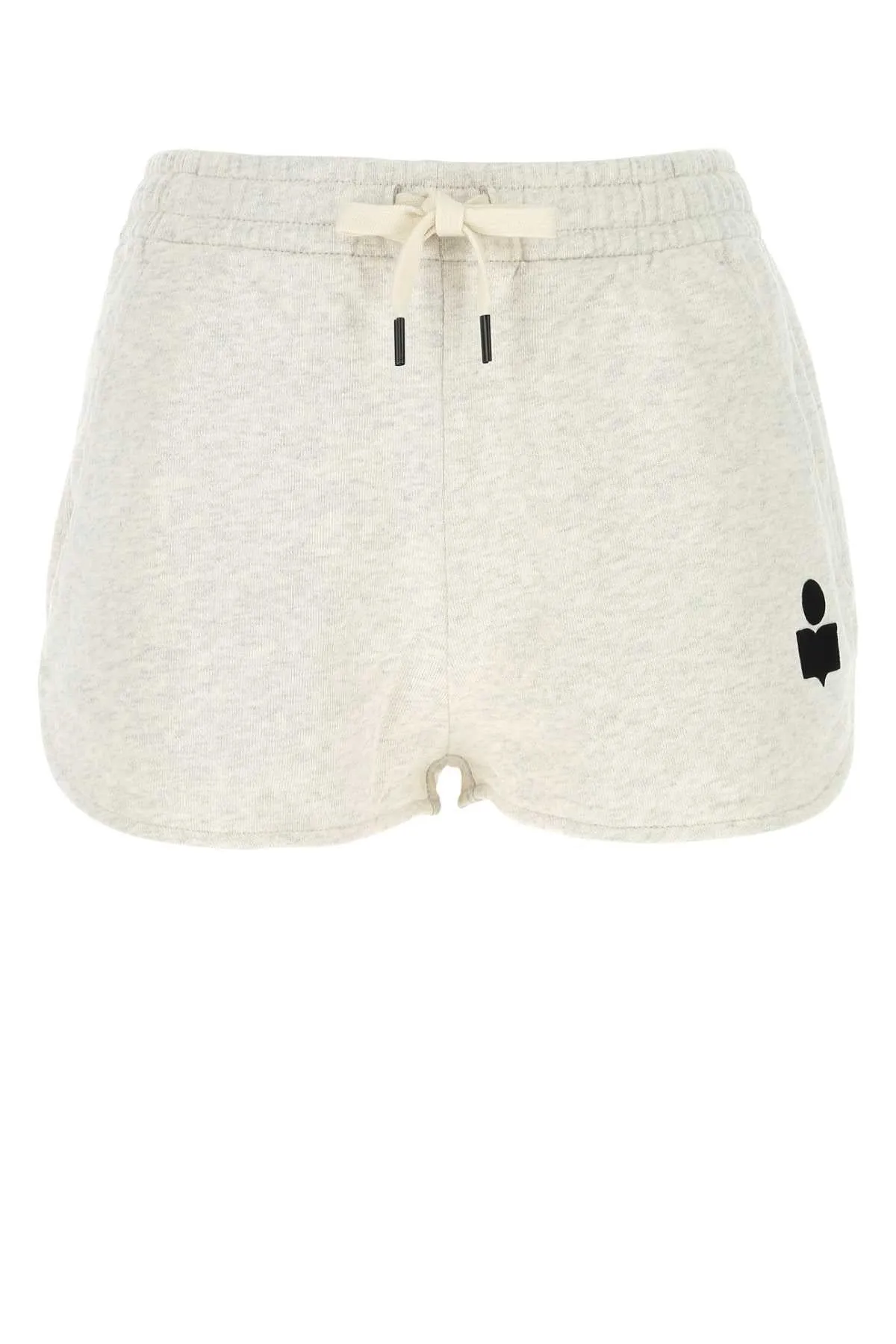 Isabel Marant Etoile Melange Light Grey Cotton Blend Mifa Shorts