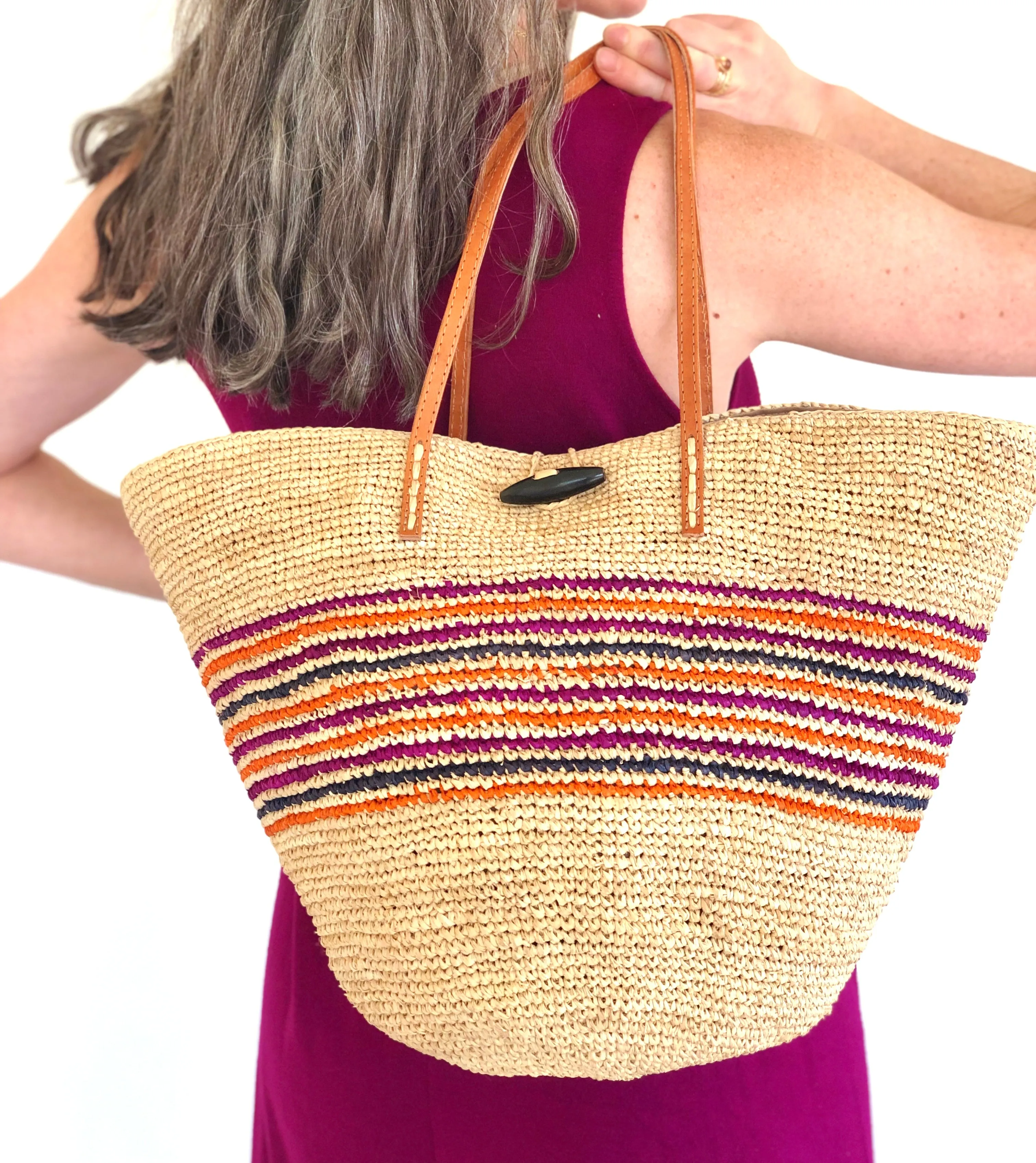 Kerry Crochet Straw Bag