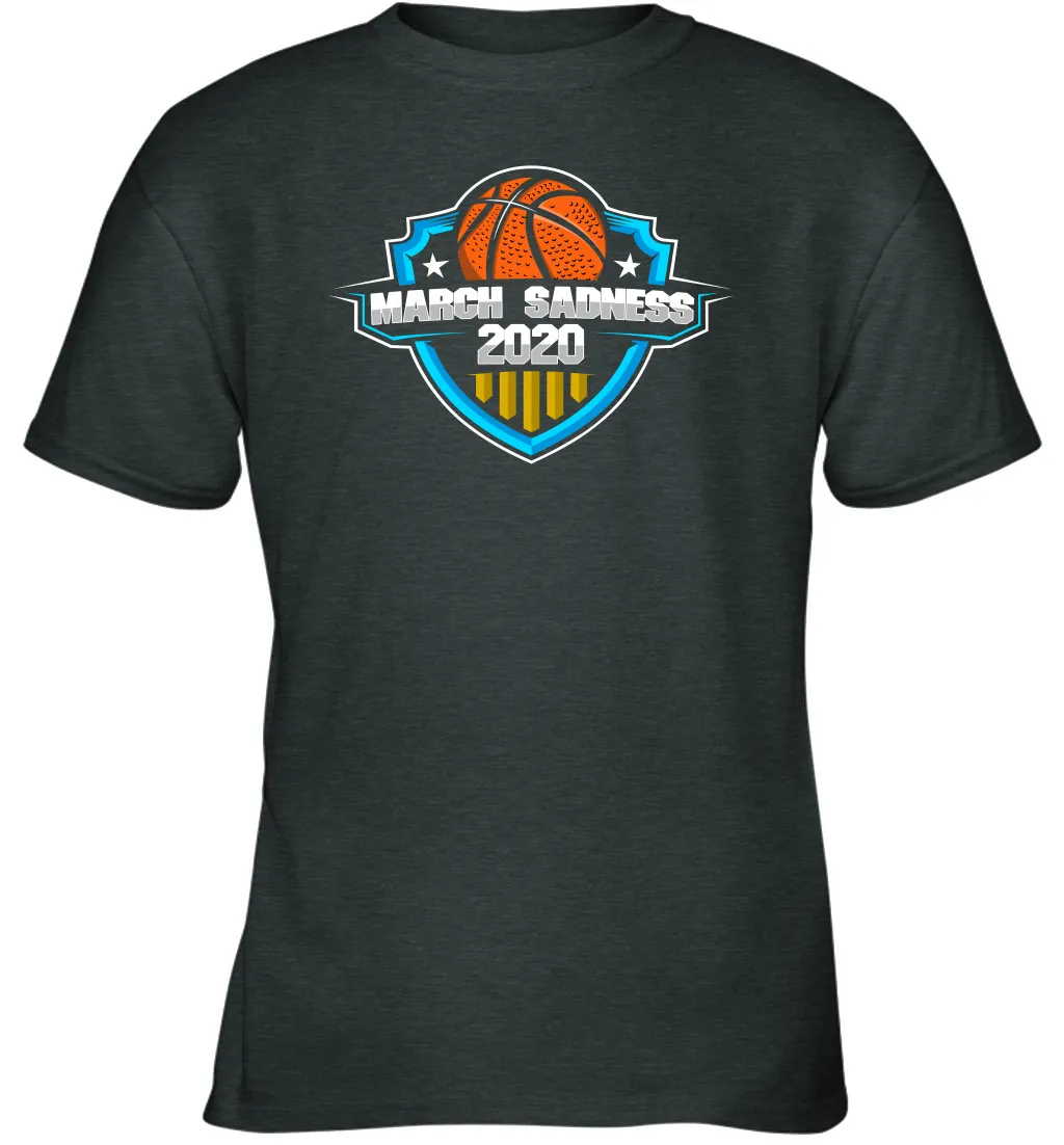 March Sadness 2020 March Madness Basketball Coronacation Youth T-Shirt