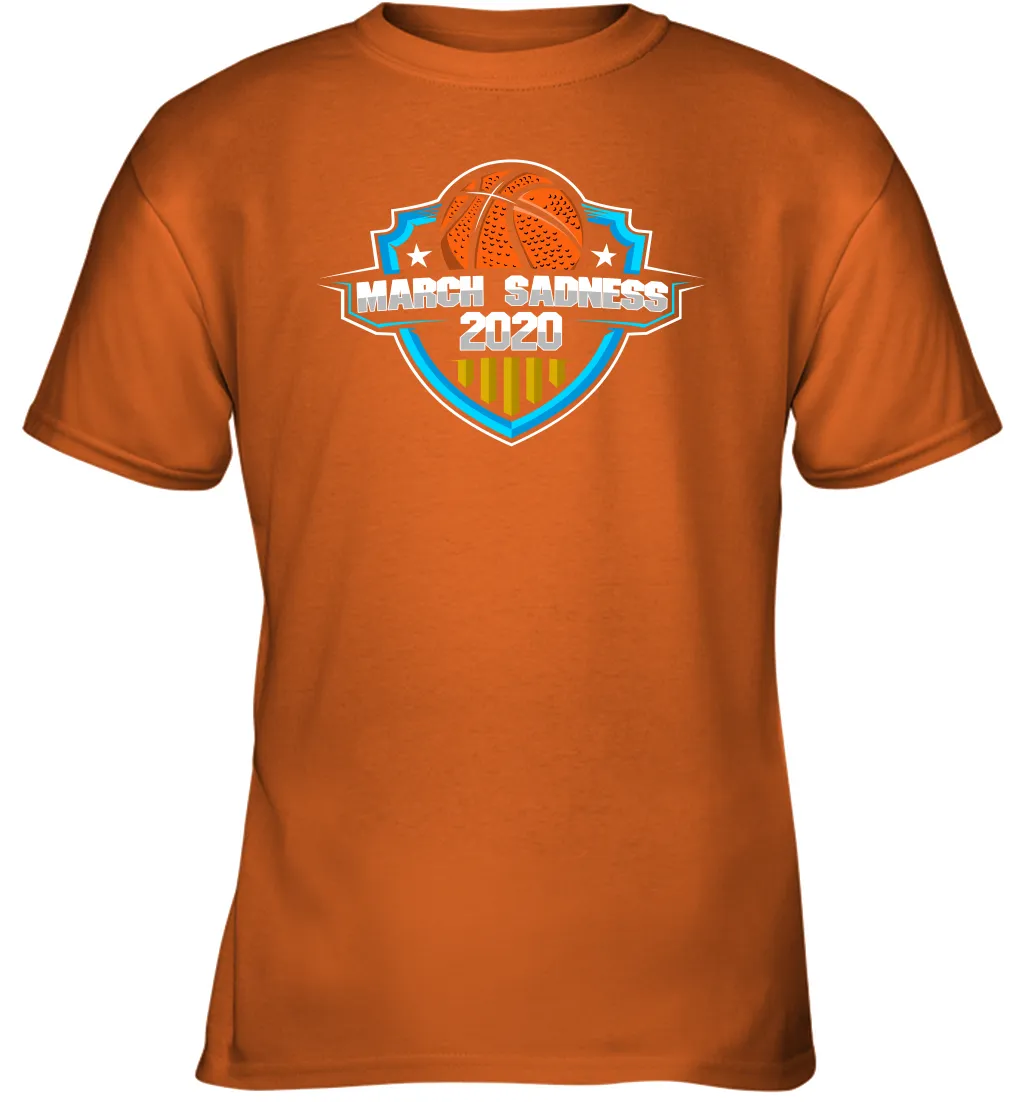 March Sadness 2020 March Madness Basketball Coronacation Youth T-Shirt