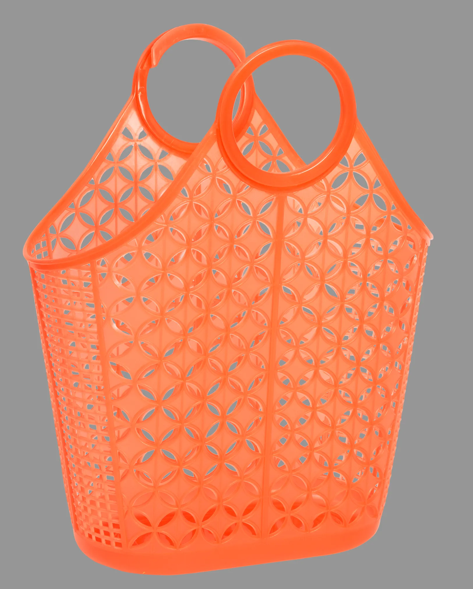 Neon Orange Atomic Jelly Tote