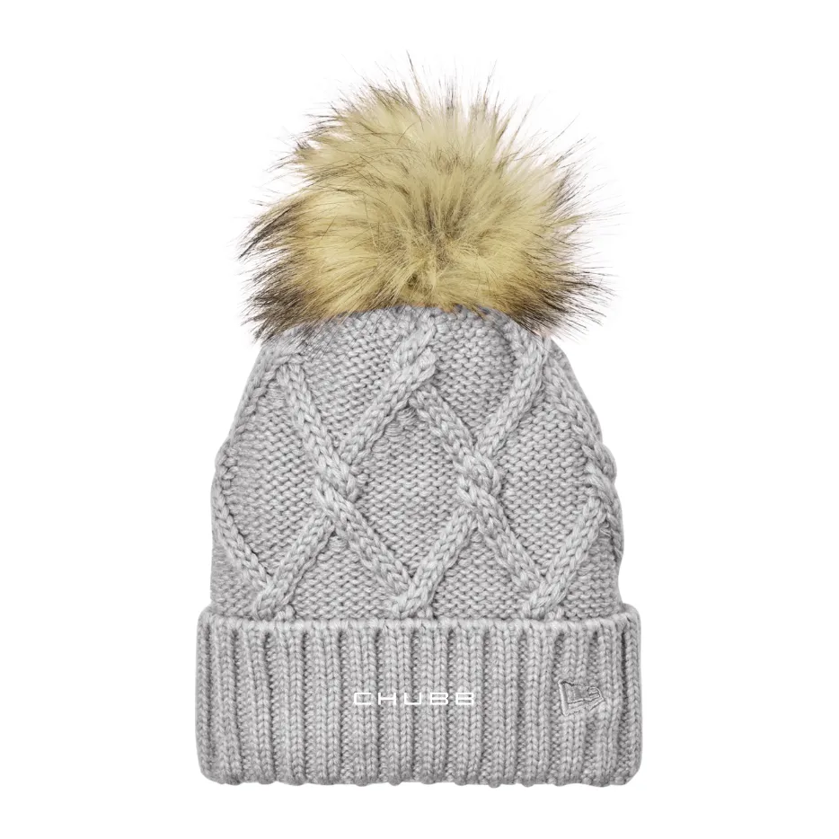 New Era  Faux Fur Pom Beanie