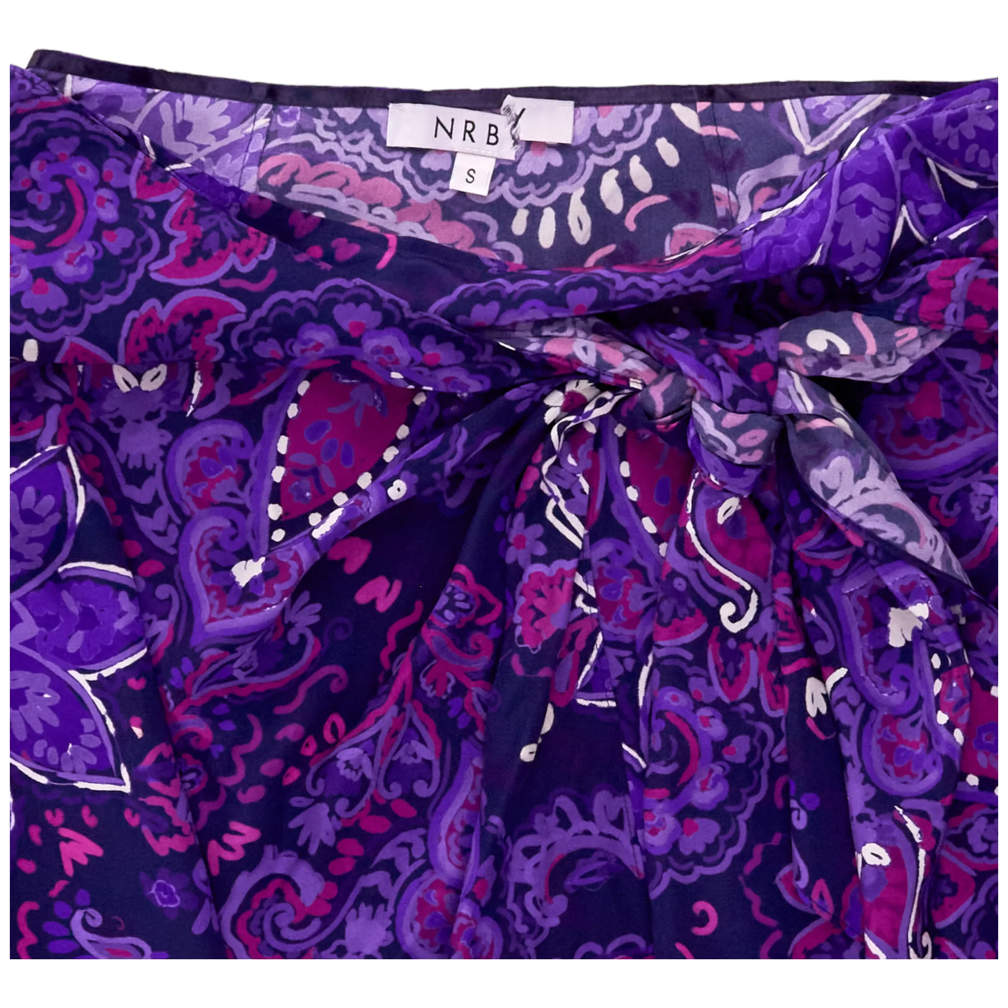 NRBY Purple/Multi Paisley Sarong