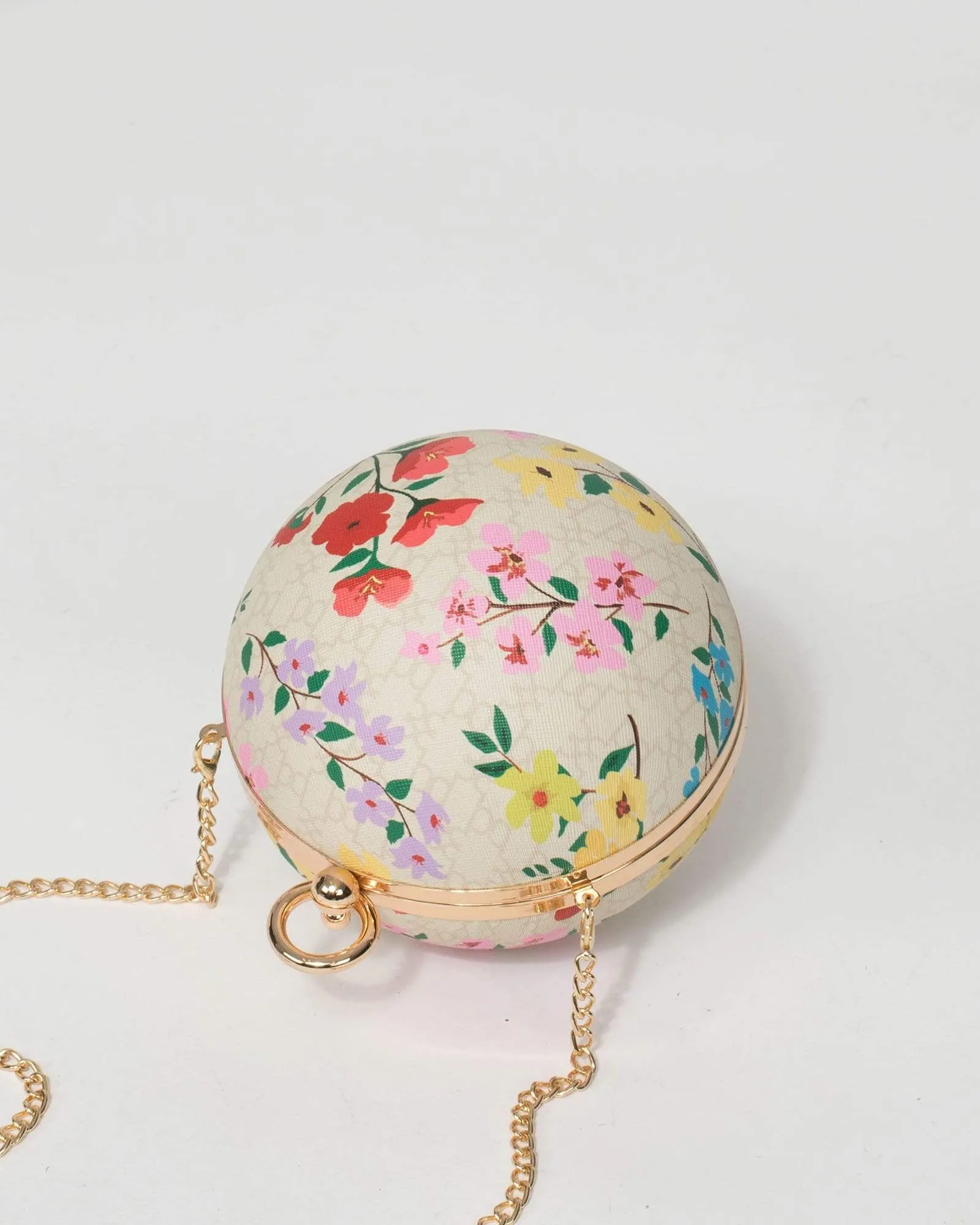 Print Miley Round Clutch Bag