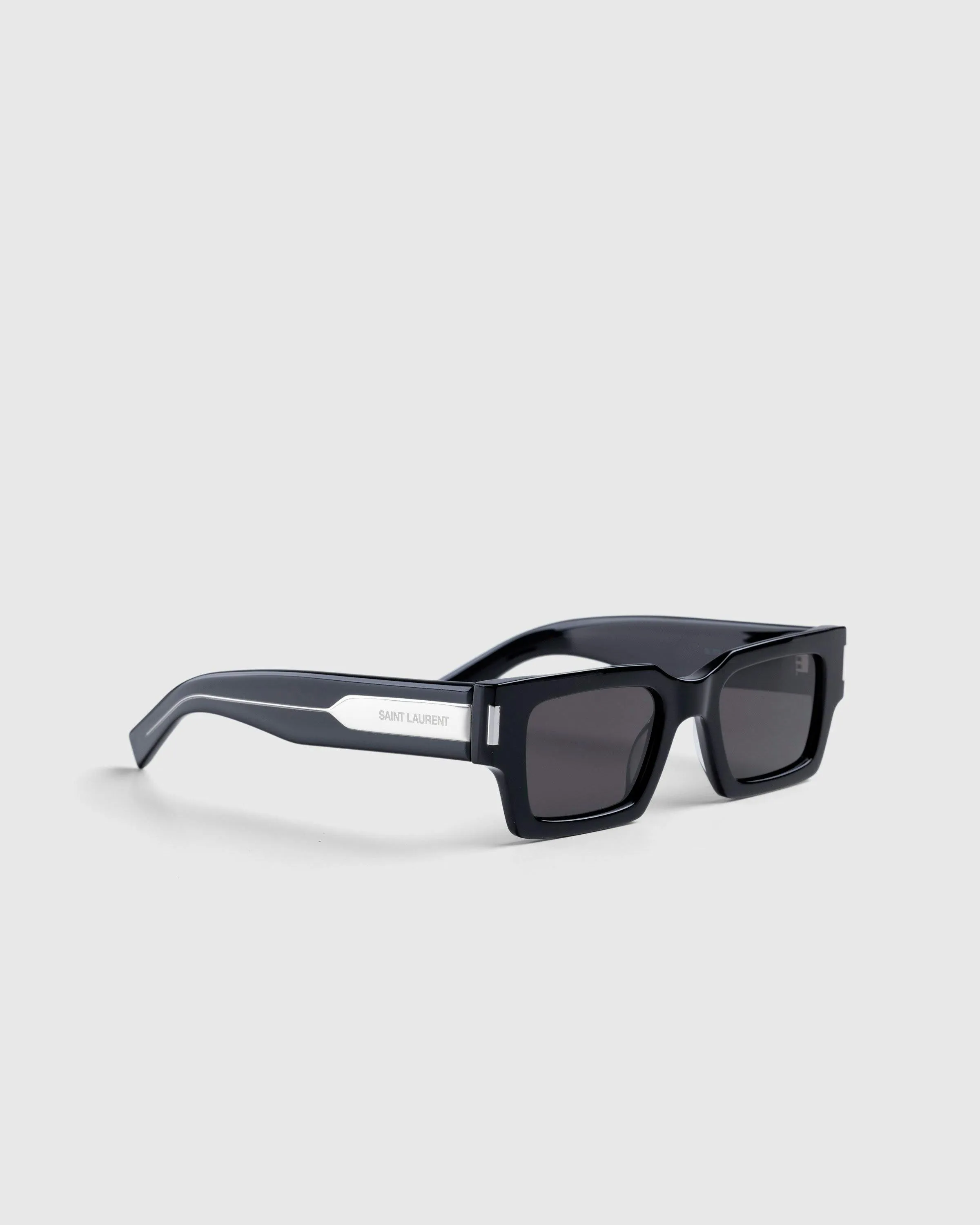 Saint Laurent – SL 572 Square Frame Sunglasses Black/Crystal | Highsnobiety Shop