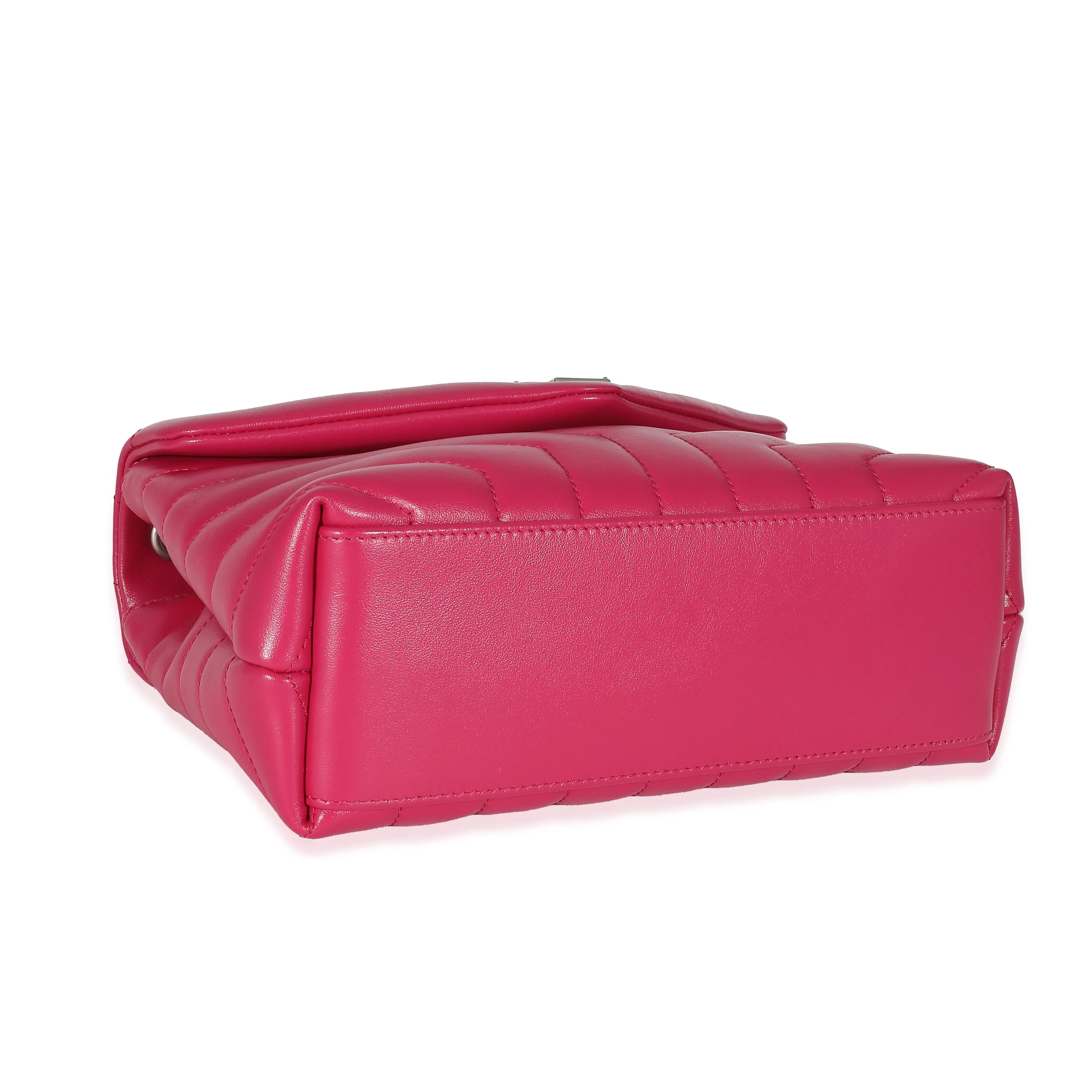 Saint LaurentFresh Fuchsia Calfskin Small Loulou