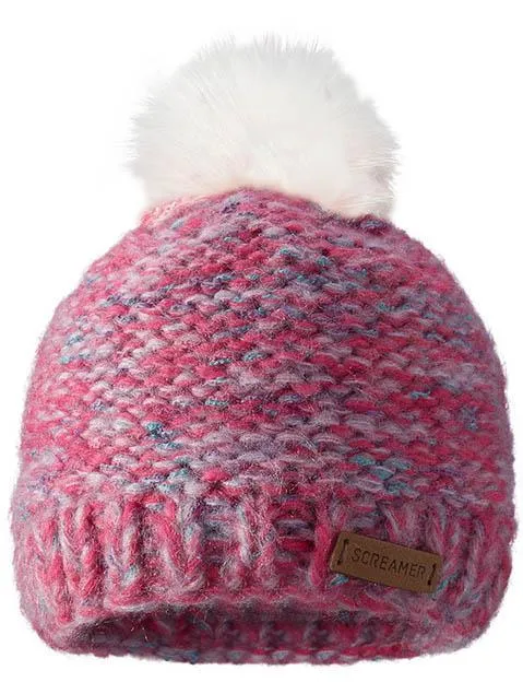 SCREAMER KIDS MILANO BEANIE PINK TWEED