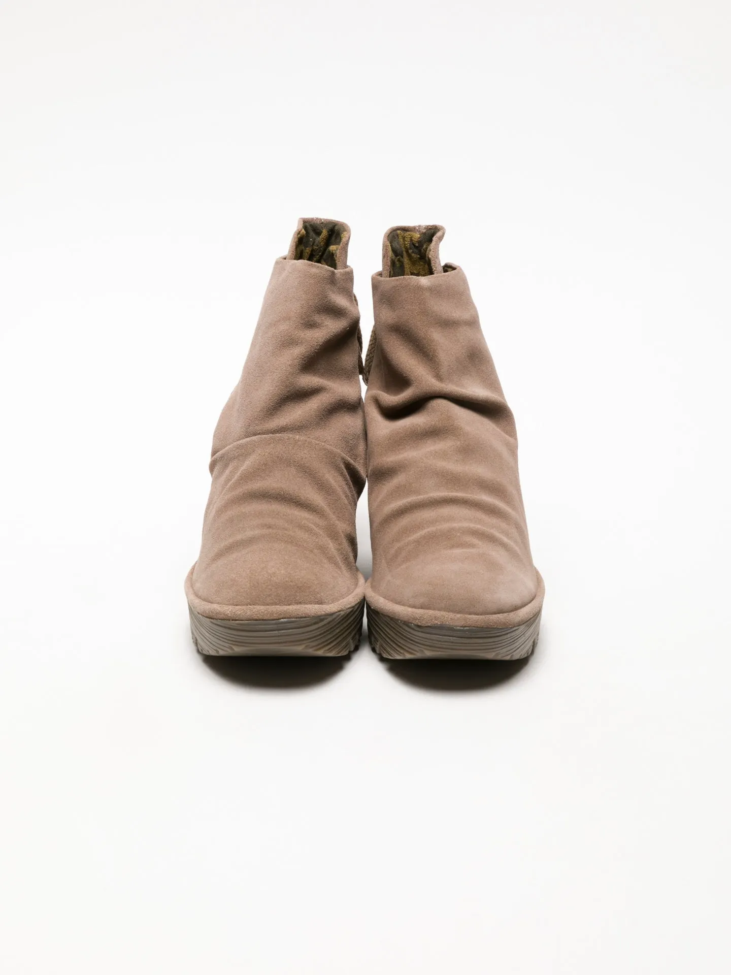 Tan Wedge Ankle Boots