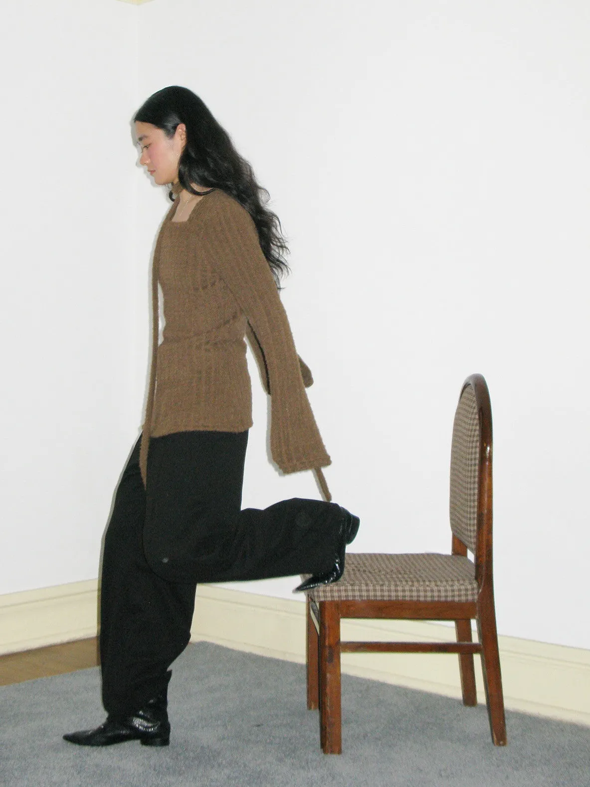 Wool Handsome Balloon Wide-Pants